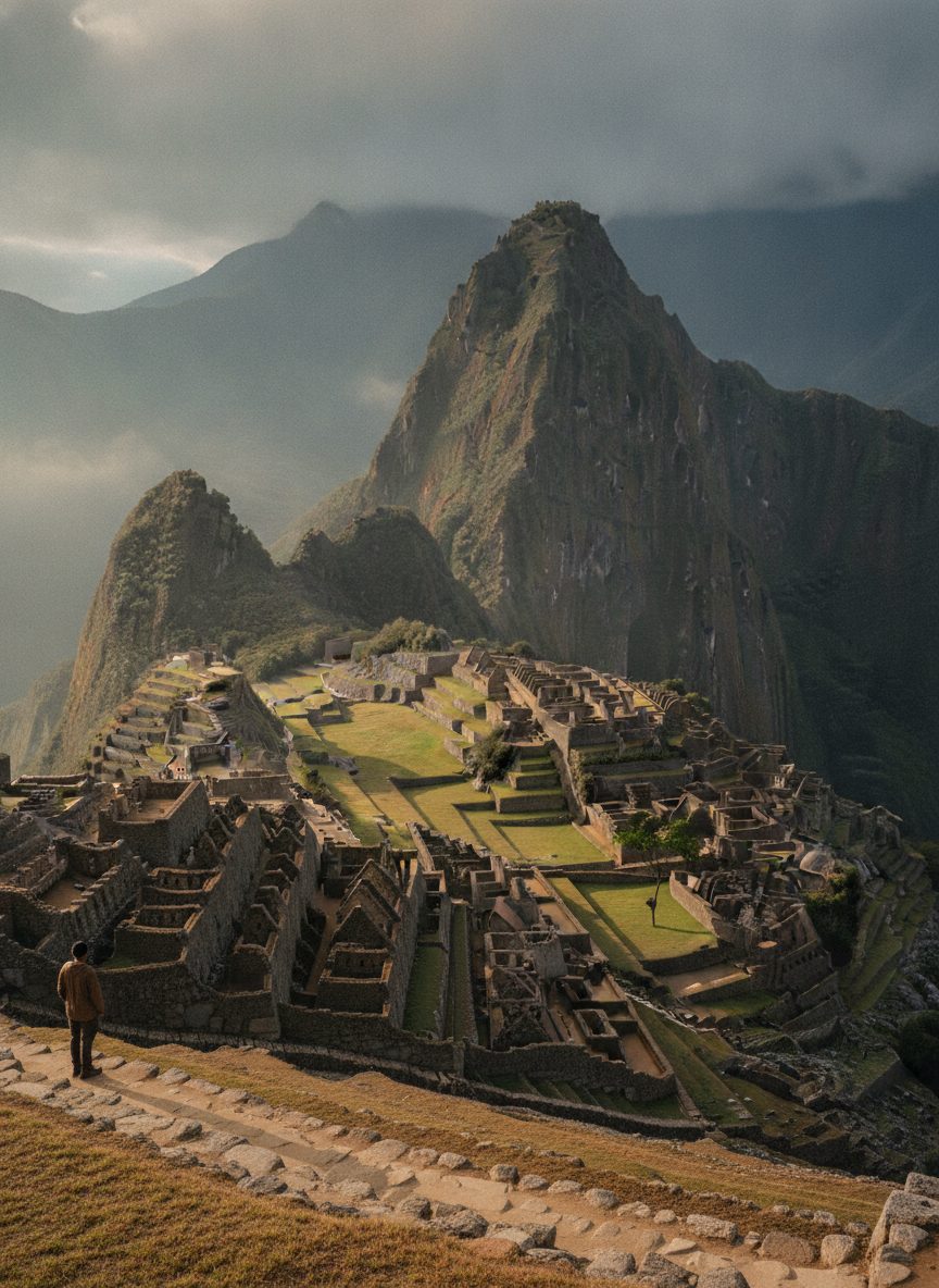 Machu Picchu ao amanhecer